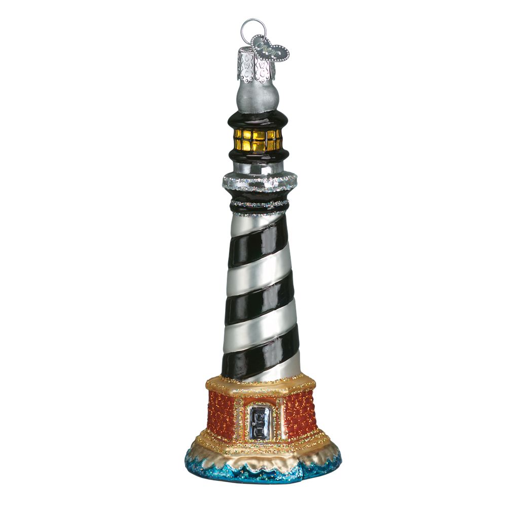 Old World Christmas Cape Hatteras Lighthouse Glass Ornament