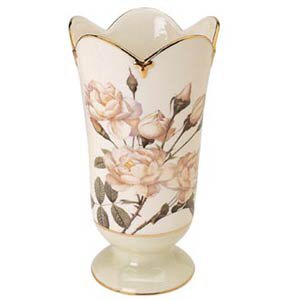 The Smithsonian Collection White Rose Vase