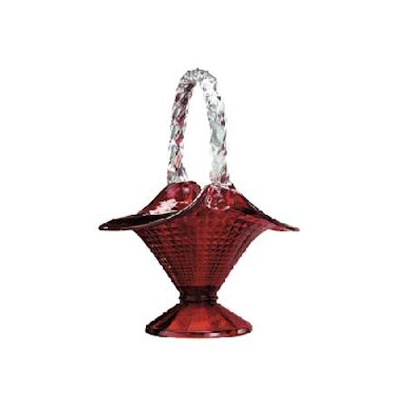 Fenton Art Glass Ruby Basket