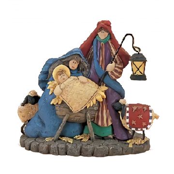 Crazy Mountain Kountry Kringles Nativity Votive Holder