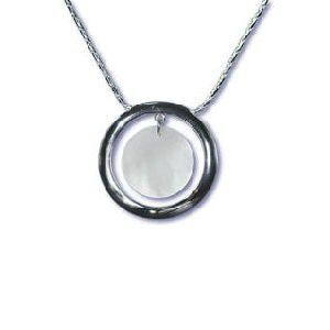 Mischa Sterling Silver Circle Necklace