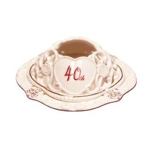Simply Celebrate 40th Anniversary Candle Holder