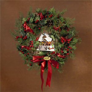 Department 56 Accents Evening With Friends, Holiday Wreath