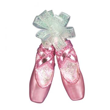 Old World Christmas Pair of Ballet Slippers Glass Ornament