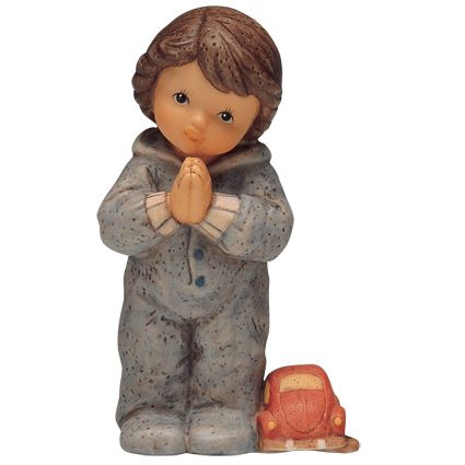 Little Wishes Pray with Me (Boy) Figurine