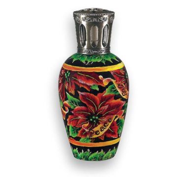 Ne 'Qwa Art Poinsettia Fragrance Oil Lamp