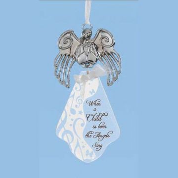 Silver Options Baby Hanging Plaque