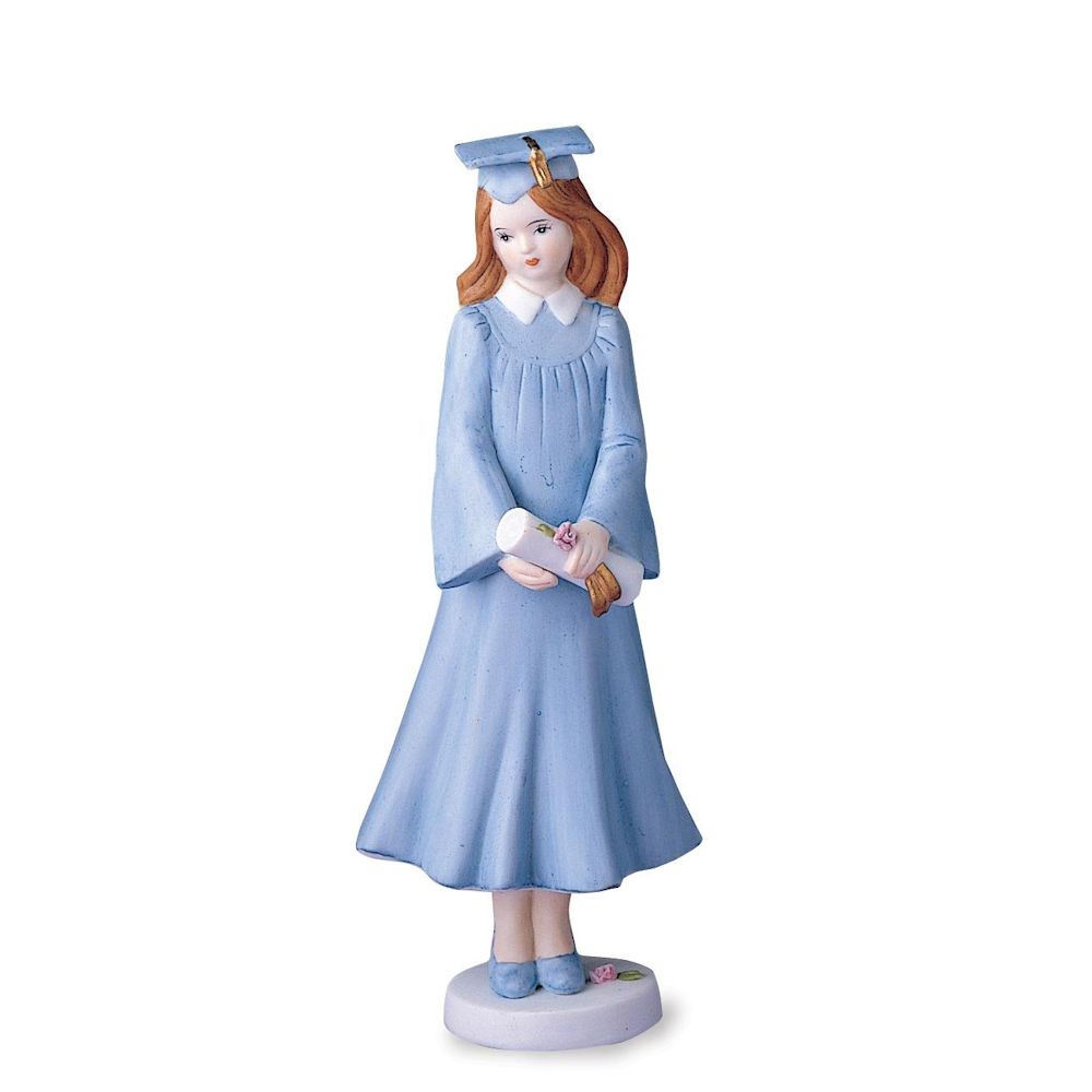Growing Up Girls Brunette Graduation Figurine