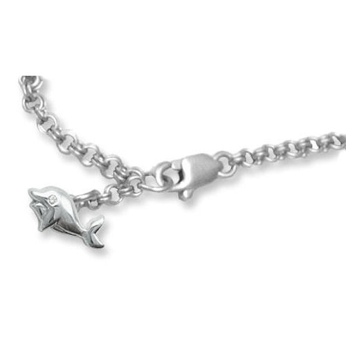 Bentelli Little Princess Silver Dolphin Bracelet