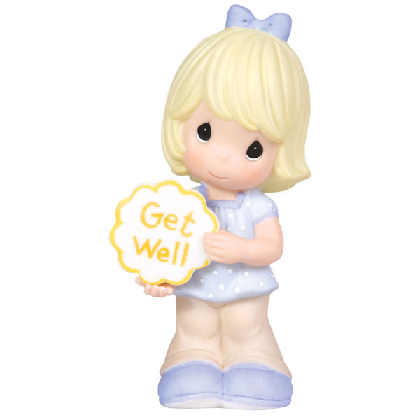 Precious Moments Art From The Heart Girl Holding Get Well Sign