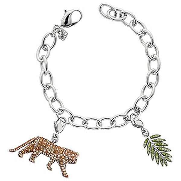 Swarovski Crystal Society Tiger Charm Bracelet