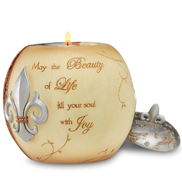 Pavilion Gift Elements Beauty of Life Tealight Candle Holder