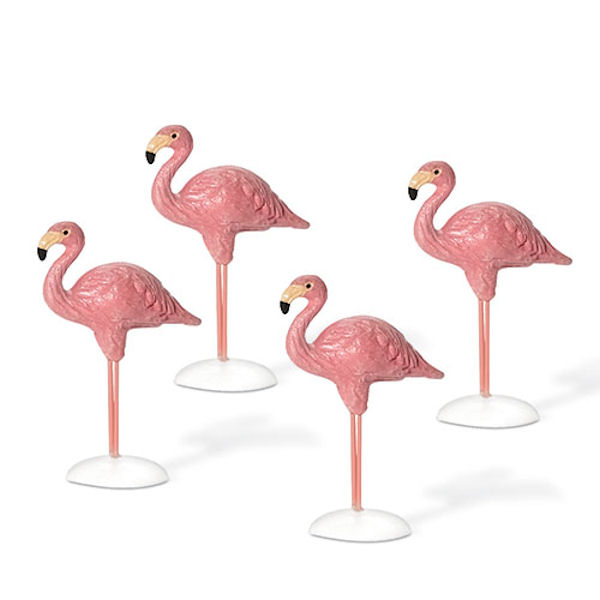 Department 56 Village Flamingos, Set of 4