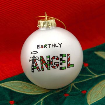 Our Name Is Mud Earthly Angel Doodle Ornament