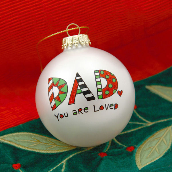Our Name Is Mud Dad You Are Loved Doodle Ornament