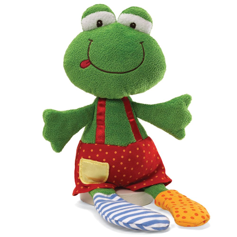 GUND Sock Hop Frog Ribbitz Plush