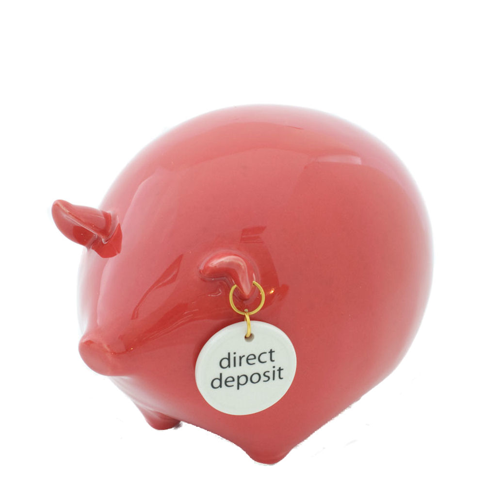 Money Talks Direct Deposit Piggy Bank