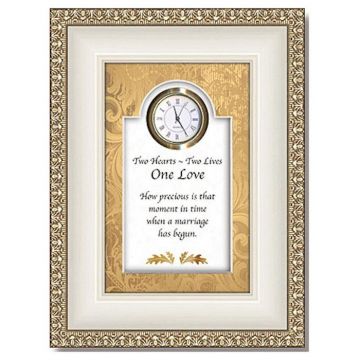 Christian Brands Heartfelt One Love 3D Tabletop Clock Frame