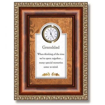 Christian Brands Heartfelt Granddad 3D Tabletop Clock Frame