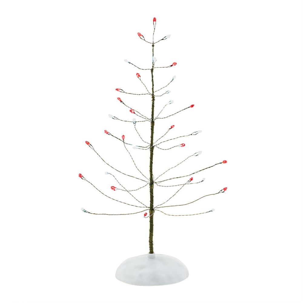 Department 56 Village Cross Product Red and White Twinkle Brite Tree