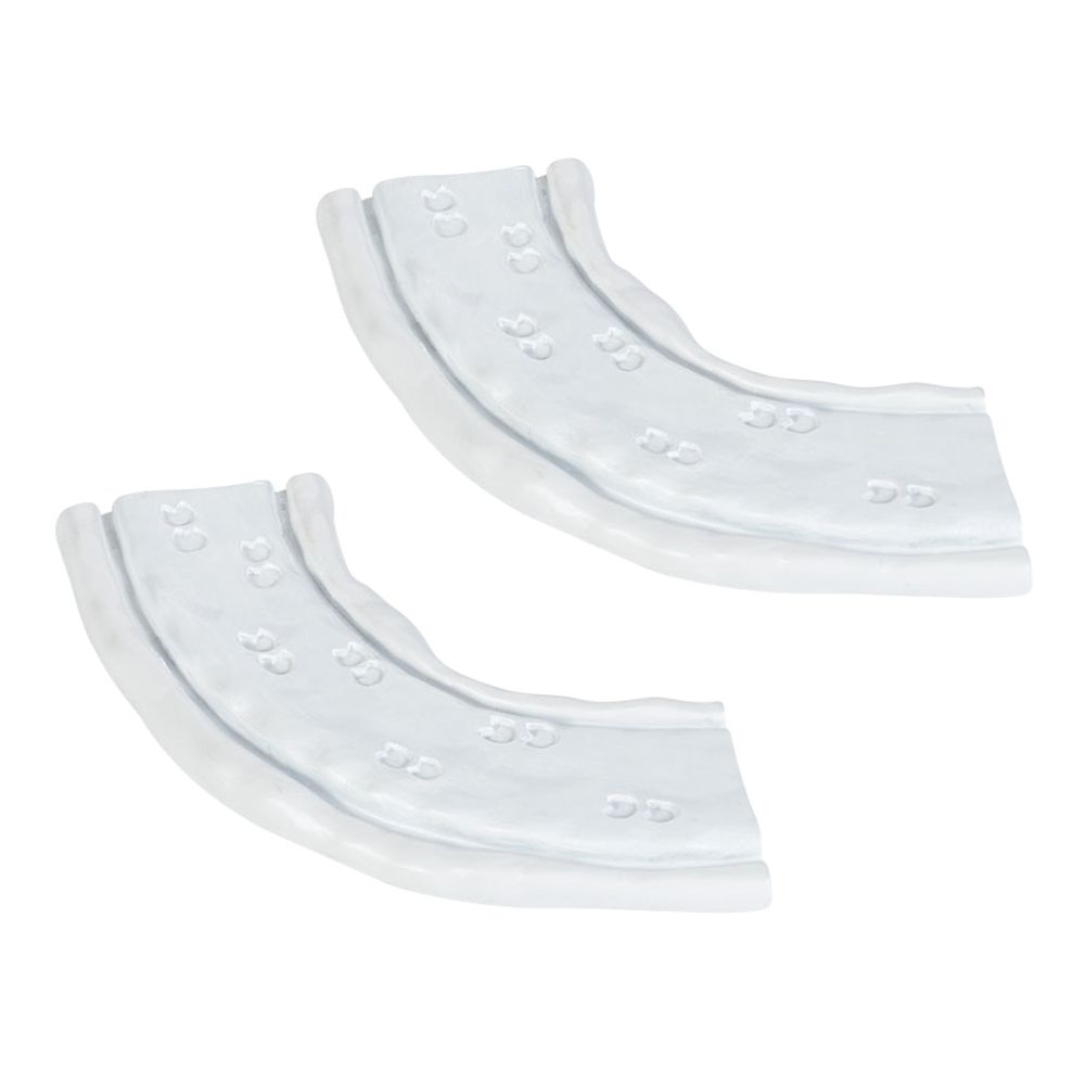 Department 56 Village Accessories Sleigh Tracks, Curved Set of 2