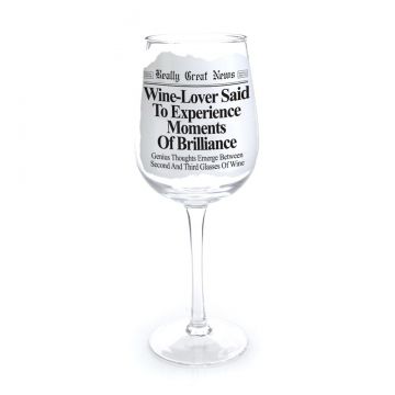 Really Great News Wine Lover Wine Goblet