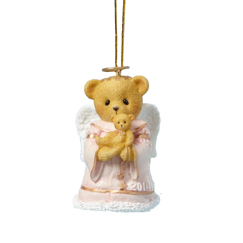 Cherished Teddies Christmas Hugs From Heaven 2014 Dated Ornament