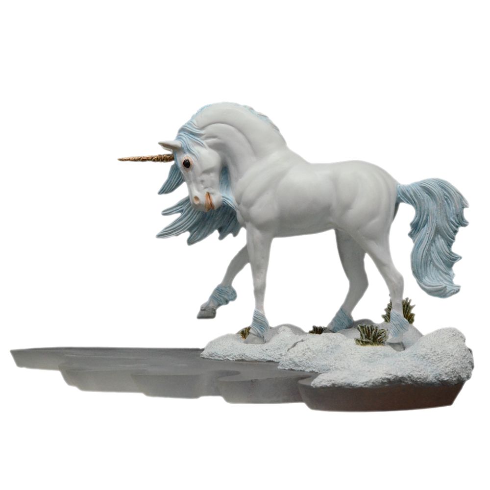 Fairysite Winter Walk Unicorn Figurine