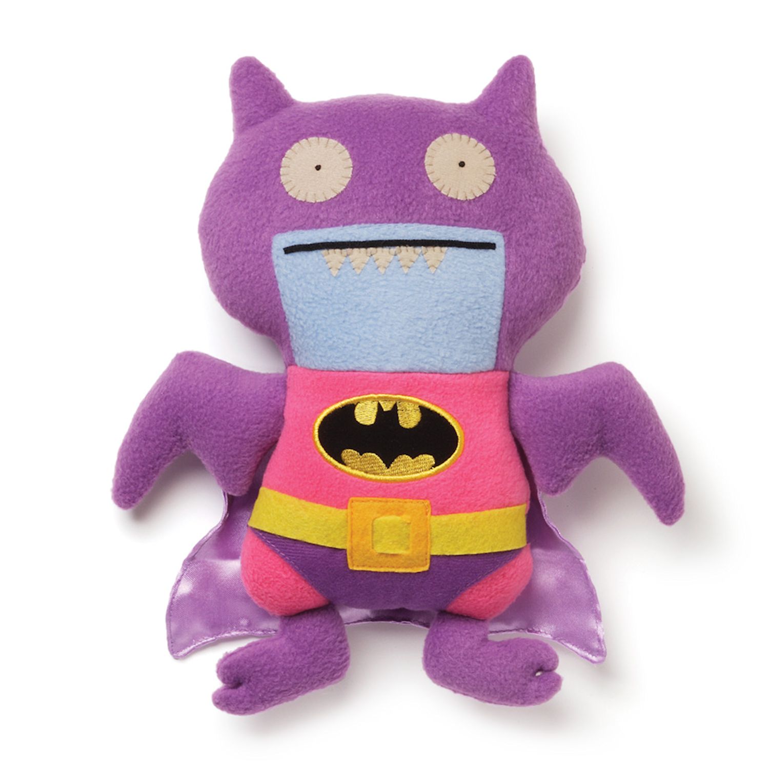GUND Uglydoll DC Comics Ice-Bat as Pink/Purple Batman Plush