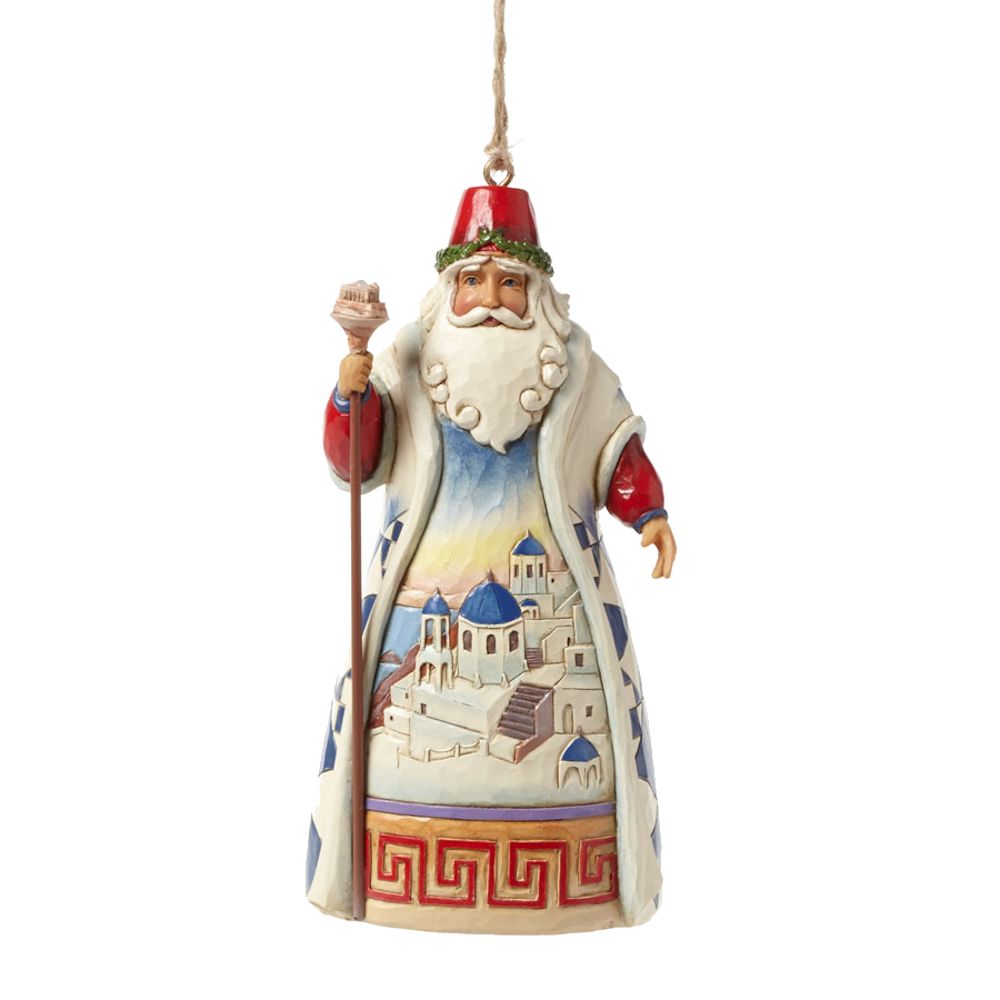 Heartwood Creek Kala Christouyenna - Greek Santa Hanging Ornament