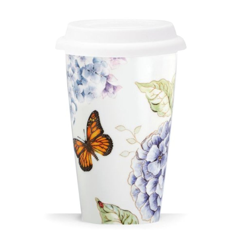 Lenox Butterfly Meadow Blue Travel Mug