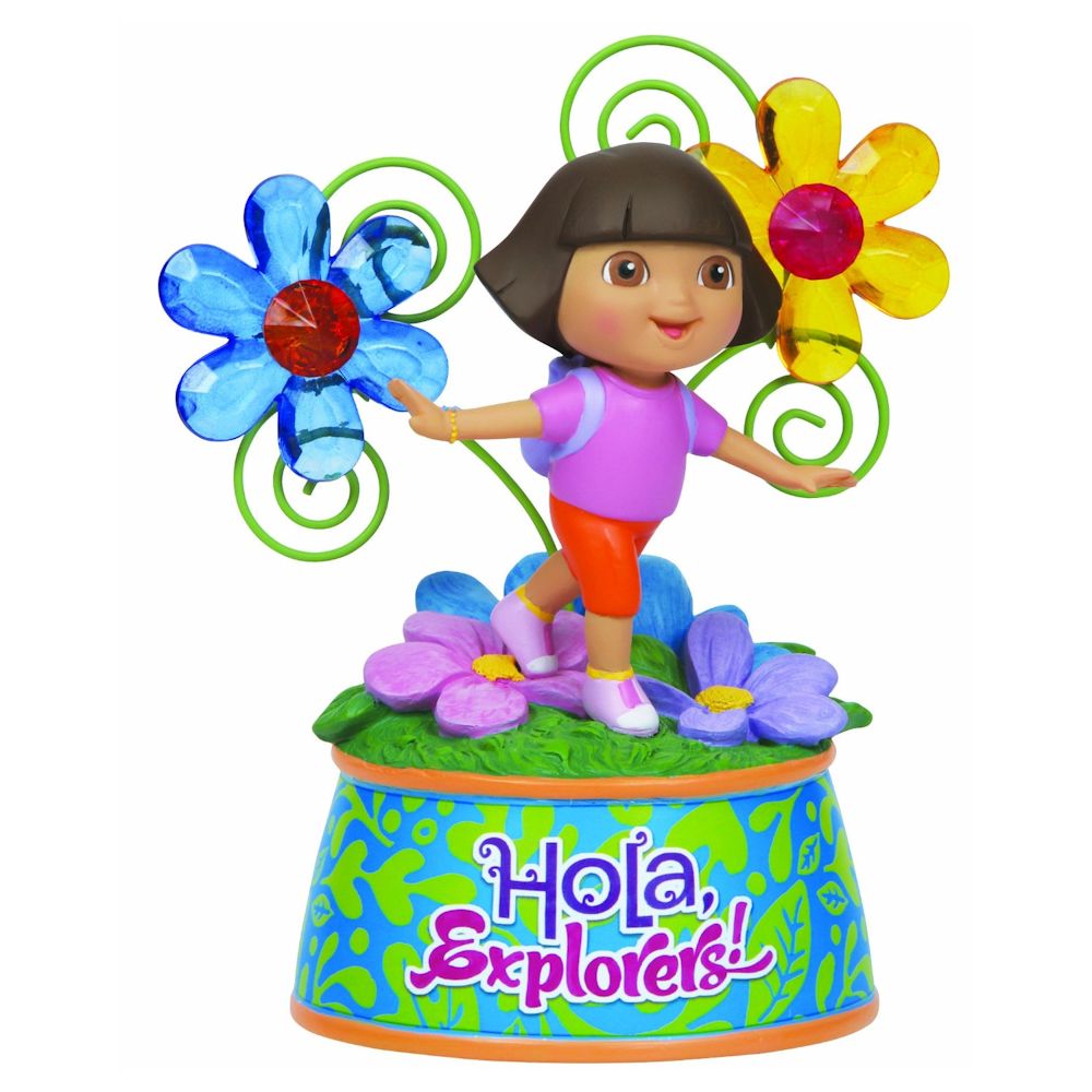 Precious Moments Dora The Explorer Dora With Flowers Musical Figurine