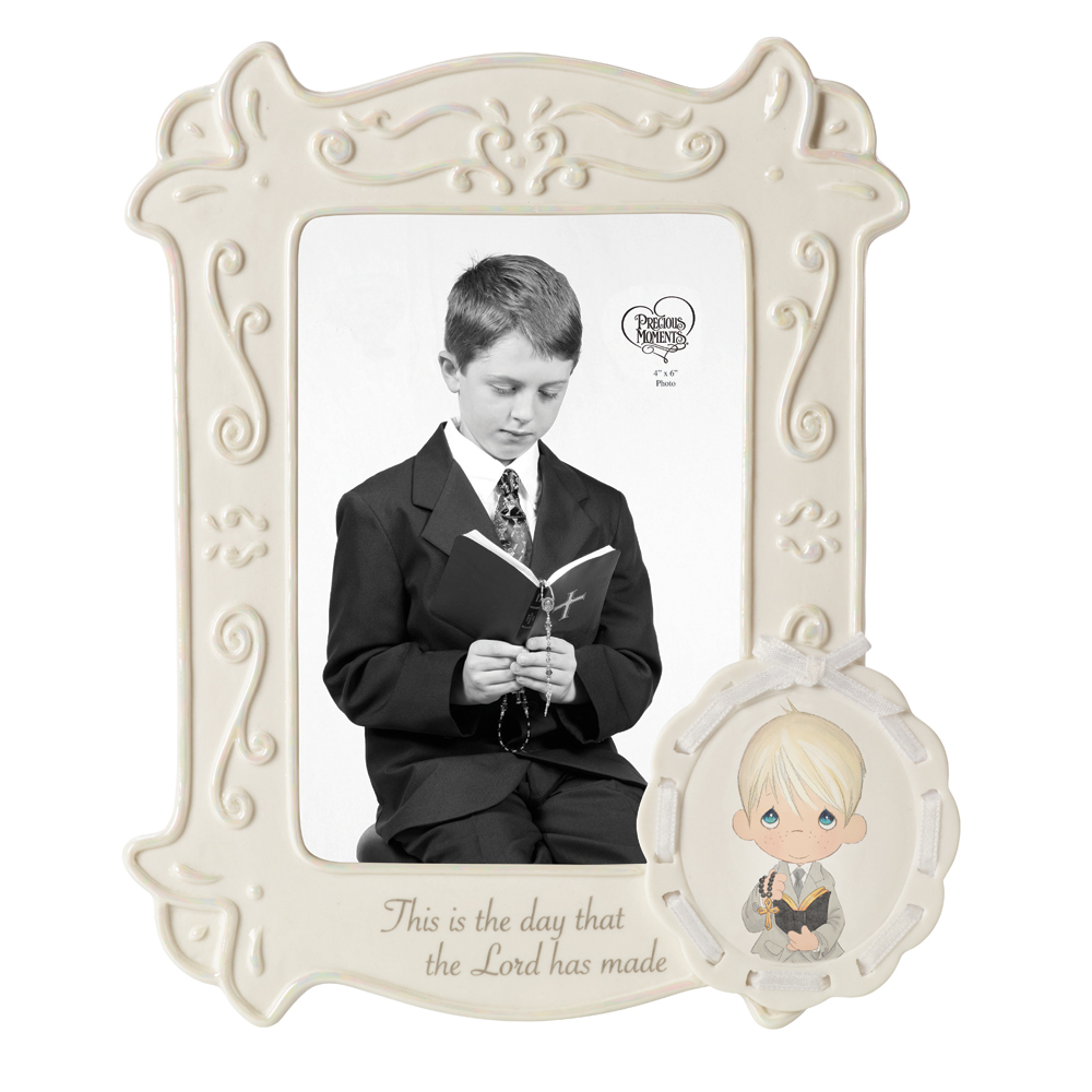 Precious Moments This Is The Day The Lord Has Made - Boy Photo Frame