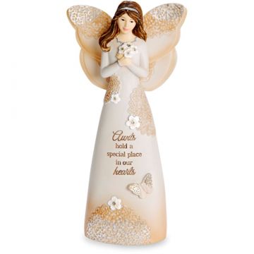 Pavilion Gift Light Your Way Every Day Aunt - Angel Holding Flowers