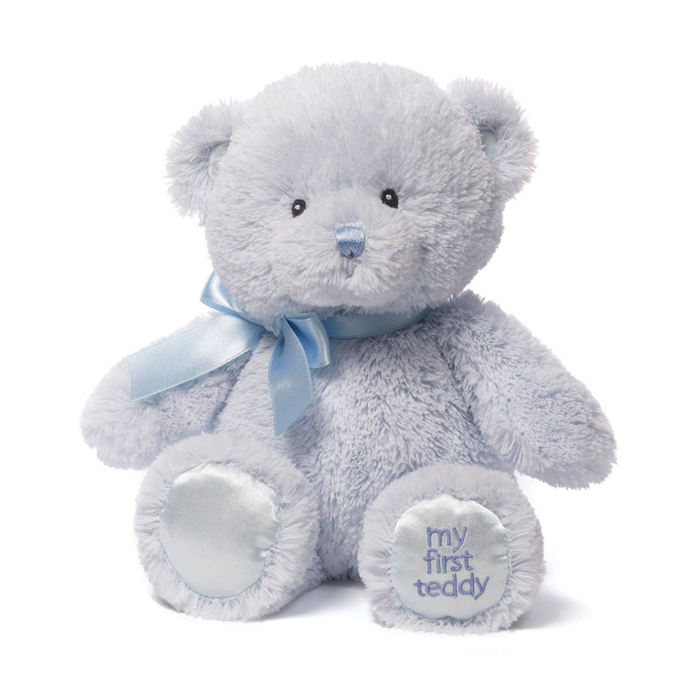 GUND My First Teddy Baby Safe Stuffed Bear - Blue