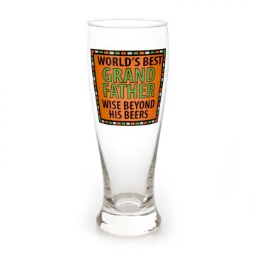 Our Name Is Mud Grandfather Glass Pilsner