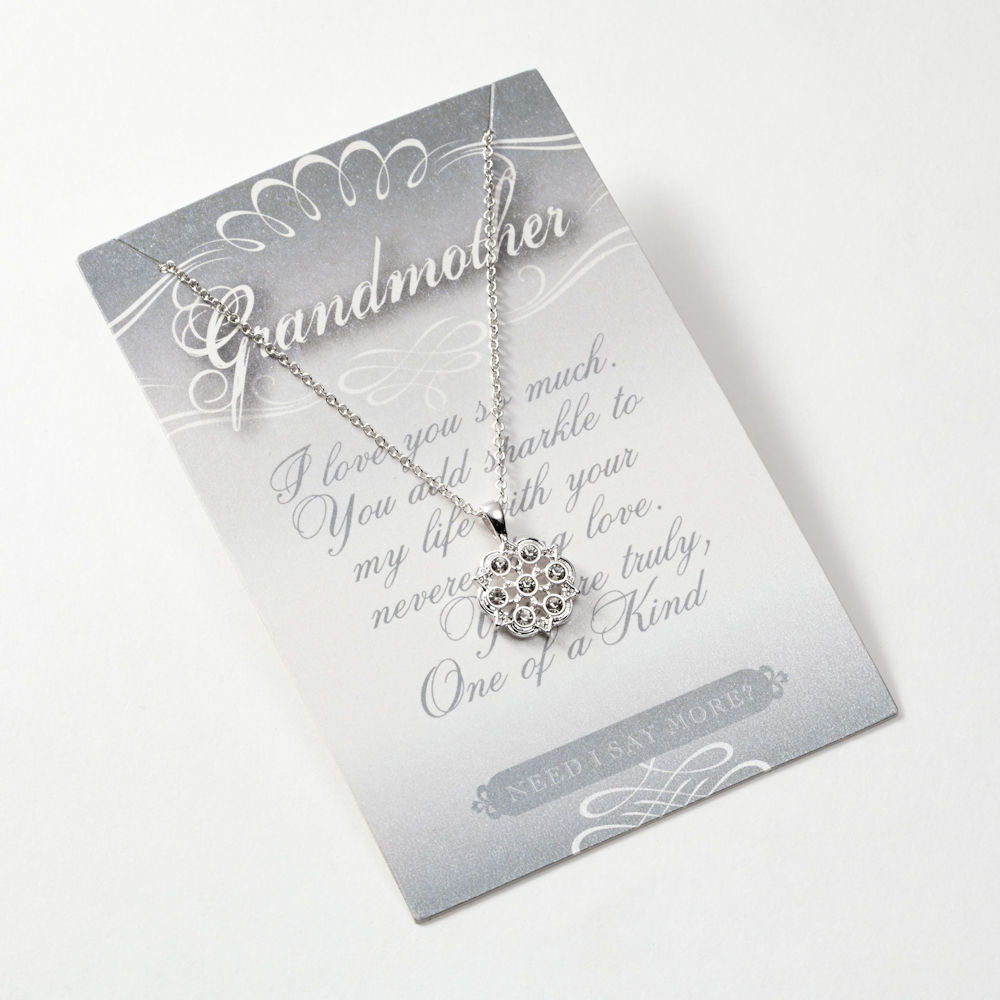 Global and Vine Need I Say More? Grandmother Snowflake Necklace
