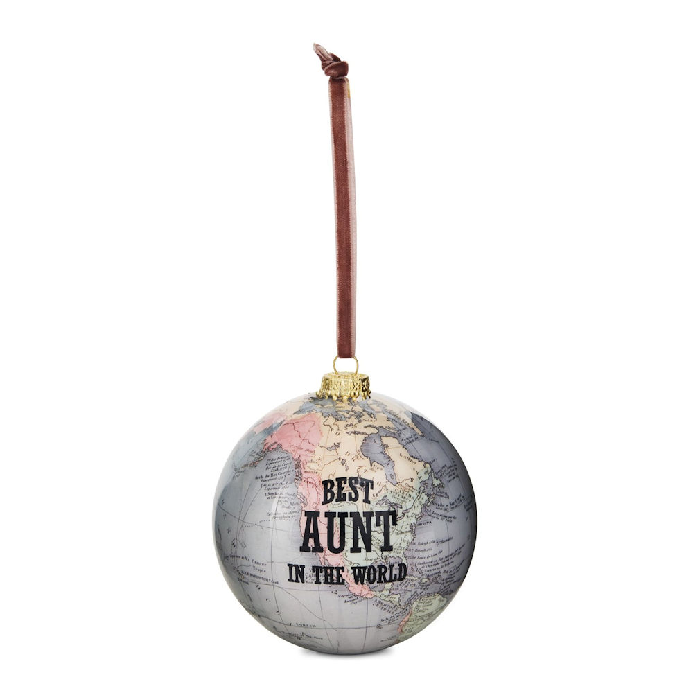 Pavilion Gift Global Love Best Aunt In The World Ornament