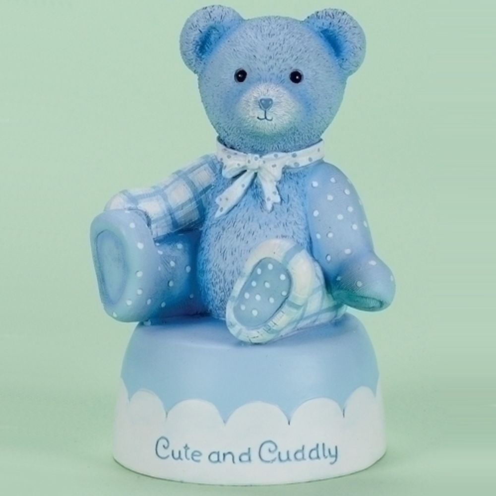 Roman Cute and Cuddly Blue Bear Musical