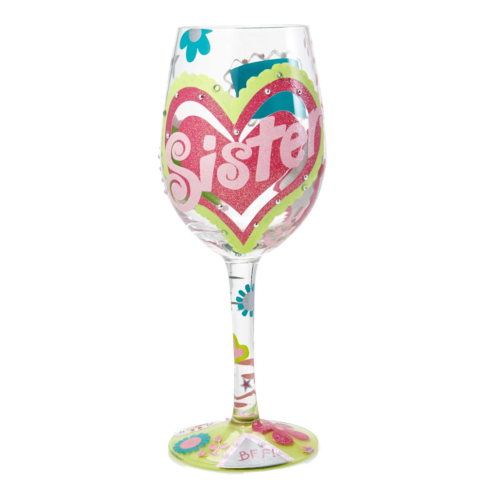Lolita Sister...My BFF Wine Glass