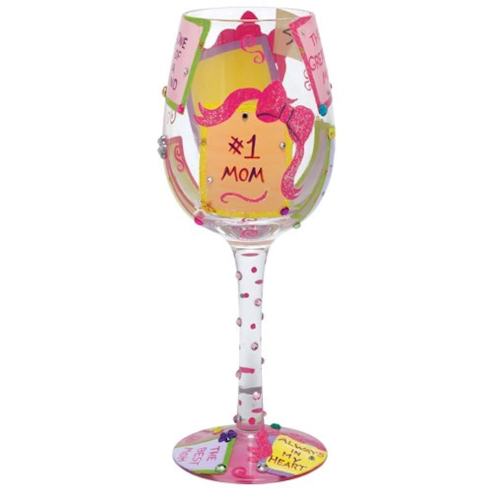 Lolita #1 Mom Wine Glass