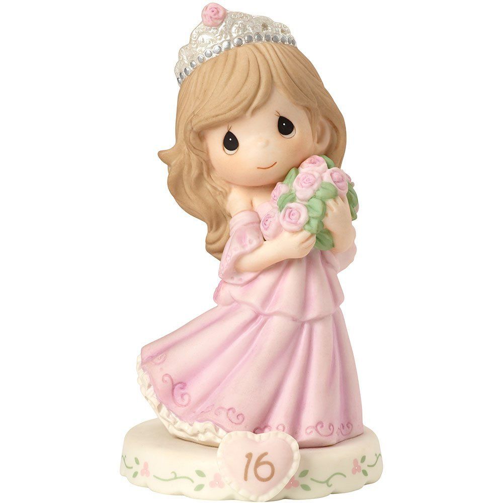 Precious Moments Growing In Grace Age 16 Brunette - Girl in Tiara