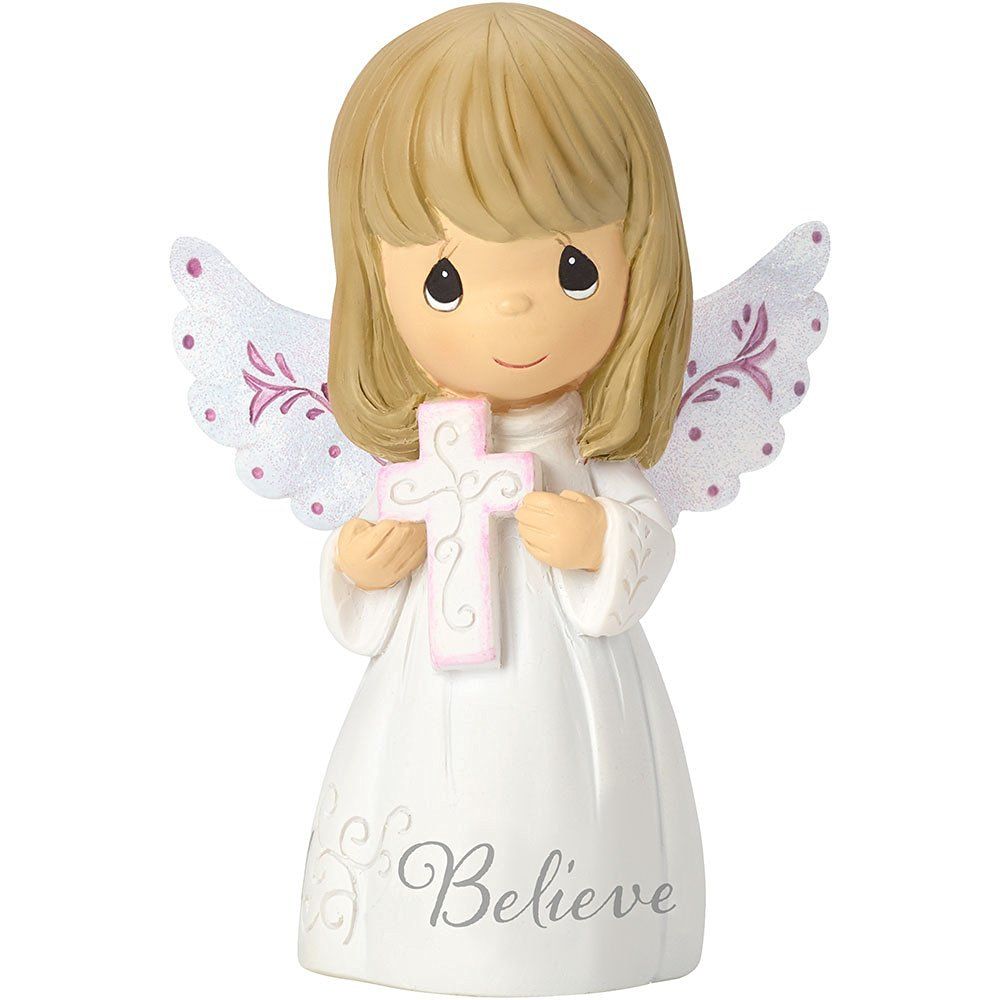 Precious Moments Believe - Mini Angel with Cross Figurine