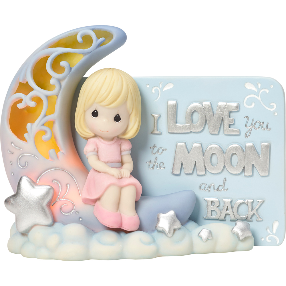 Precious Moments I Love You To The Moon and Back Lighted Figurine