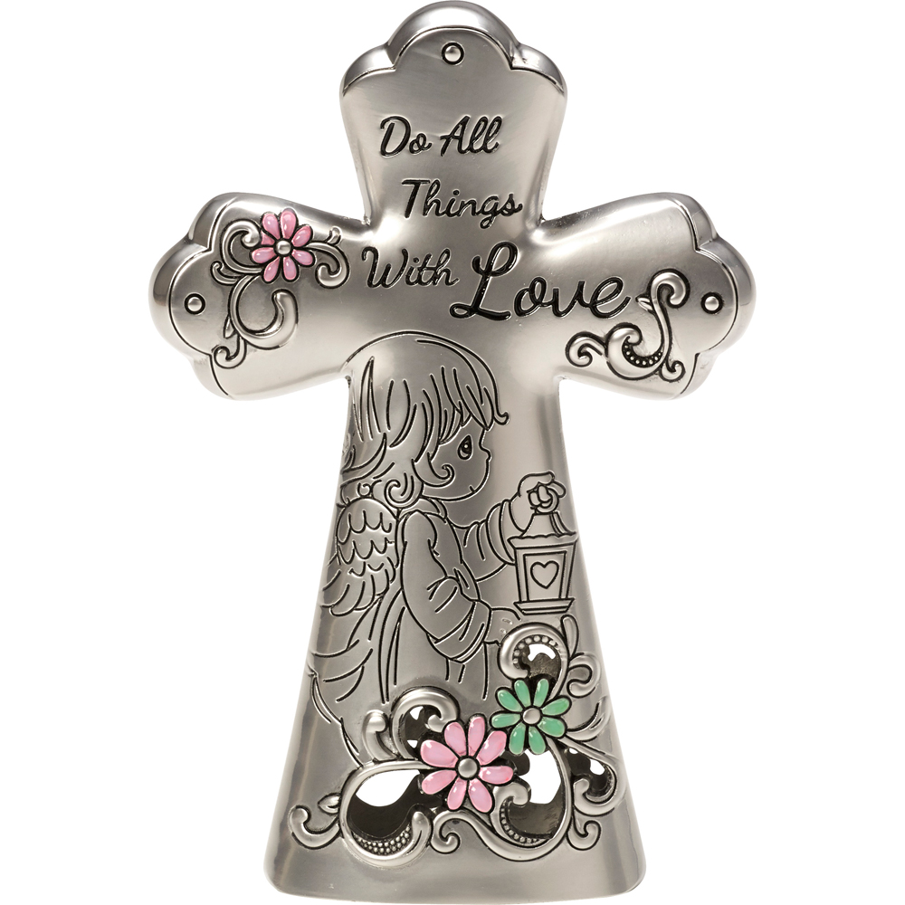 Precious Moments Do All Things with Love Mini Tabletop Cross
