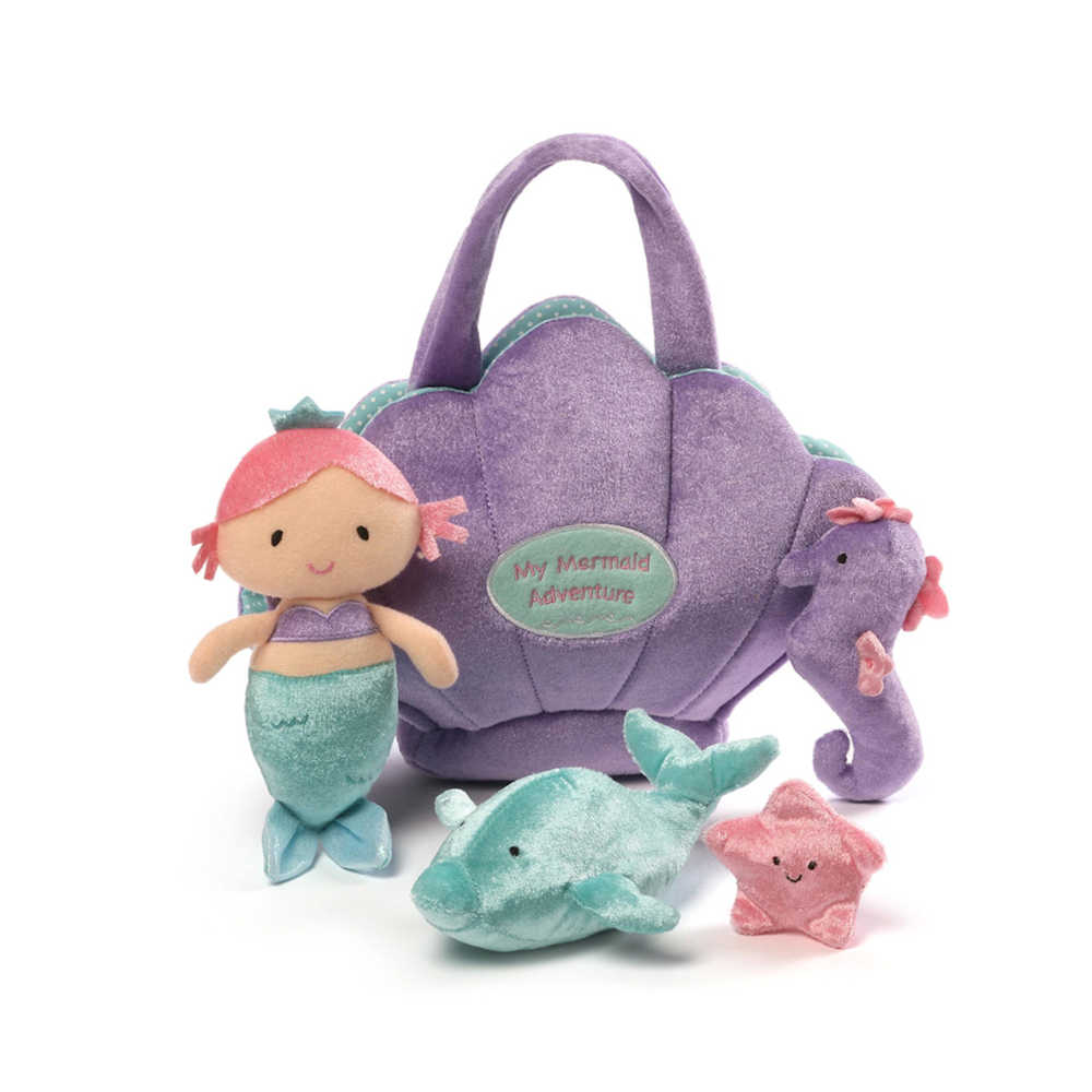 GUND Baby Mermaid Adventure Plush Playset