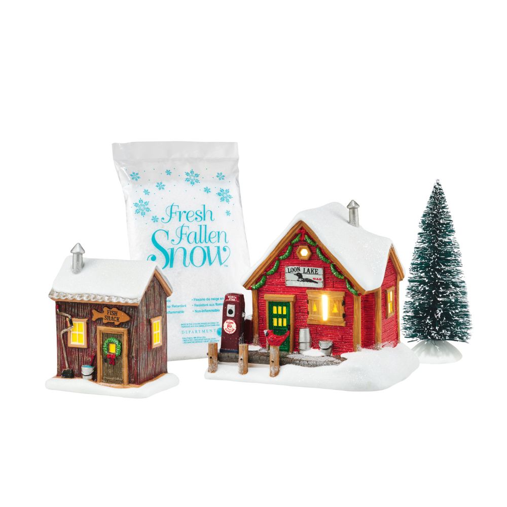 Department 56 Holiday In The Woods Lakeside Service Gift Set