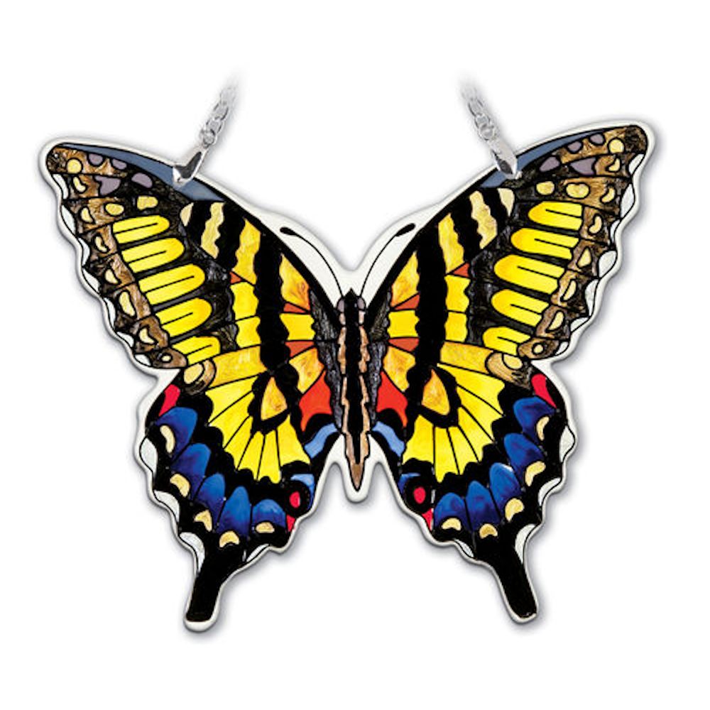 Amia Swallowtail Butterfly Medium Suncatcher