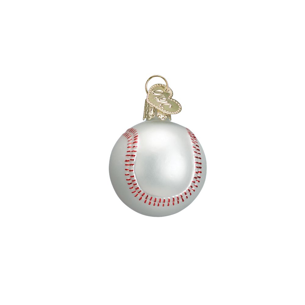 Old World Christmas Mini Baseball Ornament