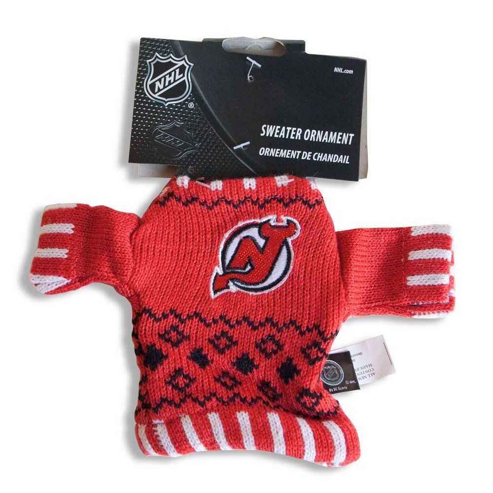 Evergreen Team Sports America New Jersey Devils Knit Sweater Ornament